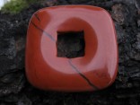 Jaspis červený - čtvercový donut 3,5 