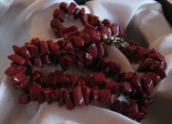Jaspis červený - náhrdelník krátký 
