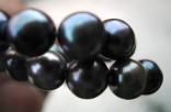 Perly temněšedé - náhrdelník 